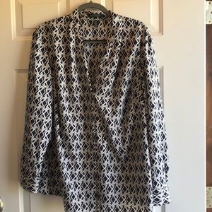 Raulph Lauren patterned blouse